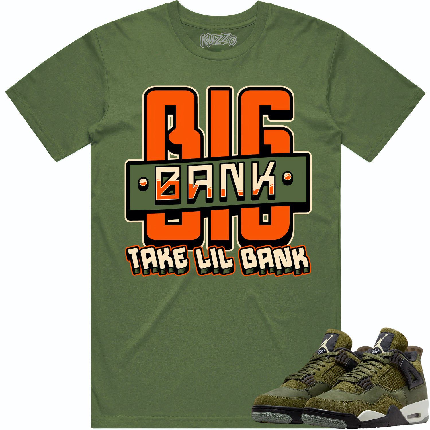 Jordan 4 Craft Olive 4s Shirt to Match - CELADON BIG BANK