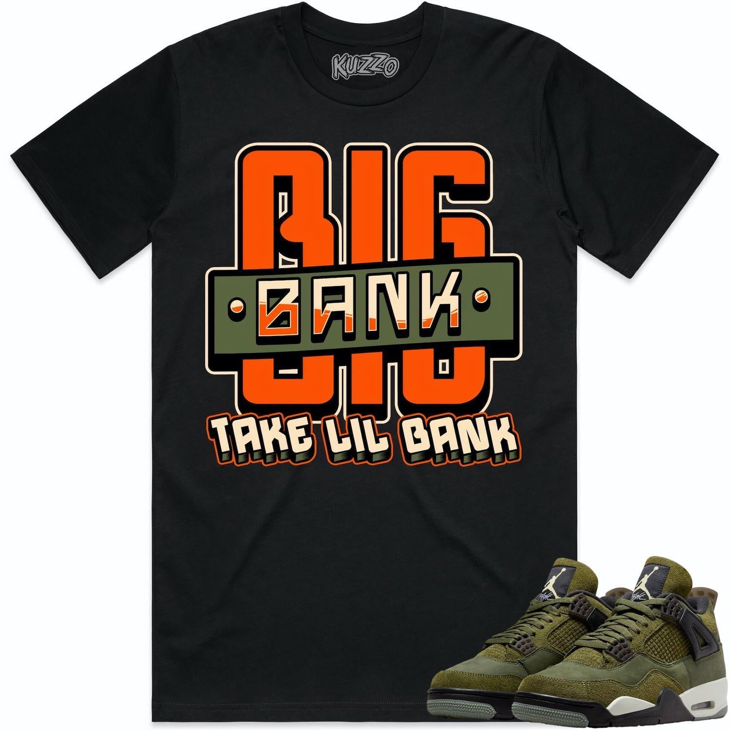 Jordan 4 Craft Olive 4s Shirt to Match - CELADON BIG BANK