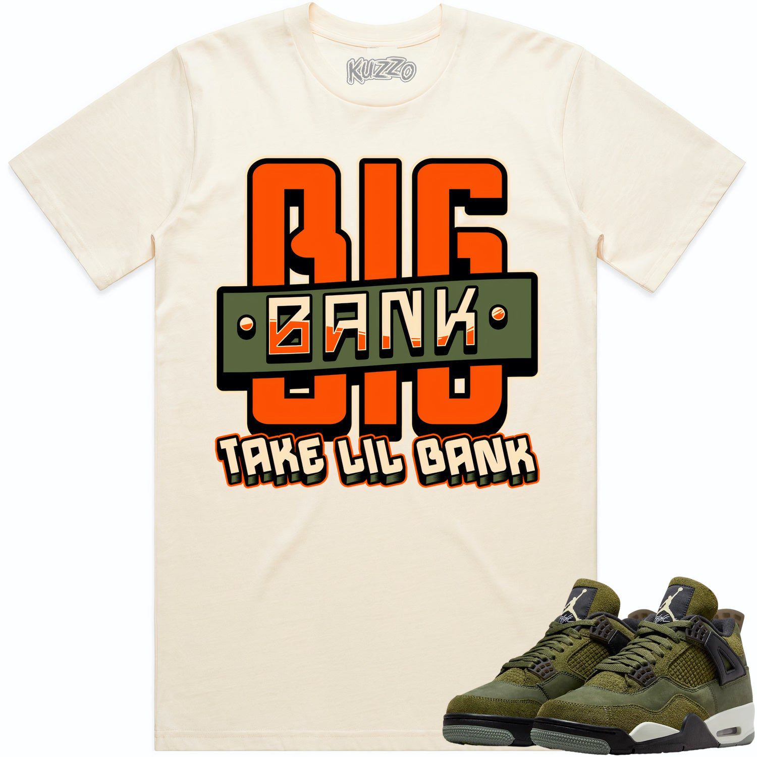 Jordan 4 Craft Olive 4s Shirt to Match - CELADON BIG BANK