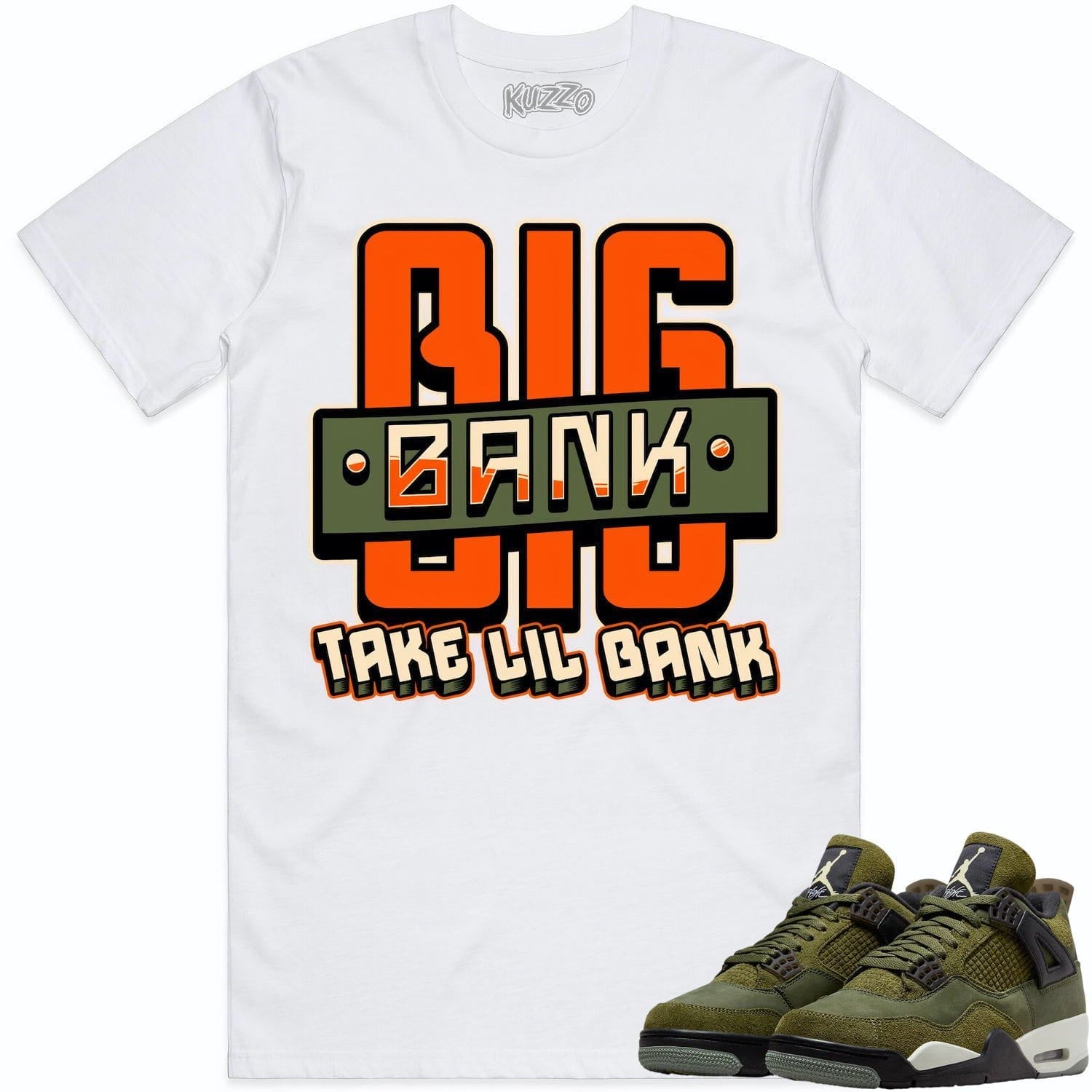 Jordan 4 Craft Olive 4s Shirt to Match - CELADON BIG BANK