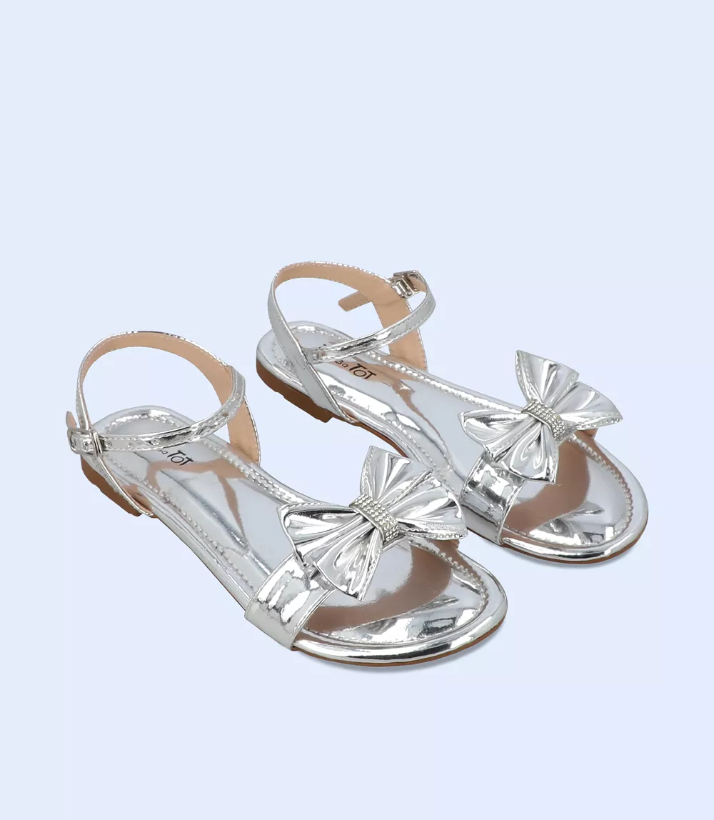 KG0121-SILVER-Girls Sandals