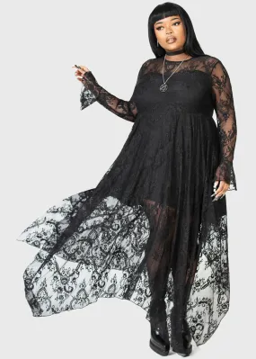 Killstar Shadow Figure Maxi Dress Black