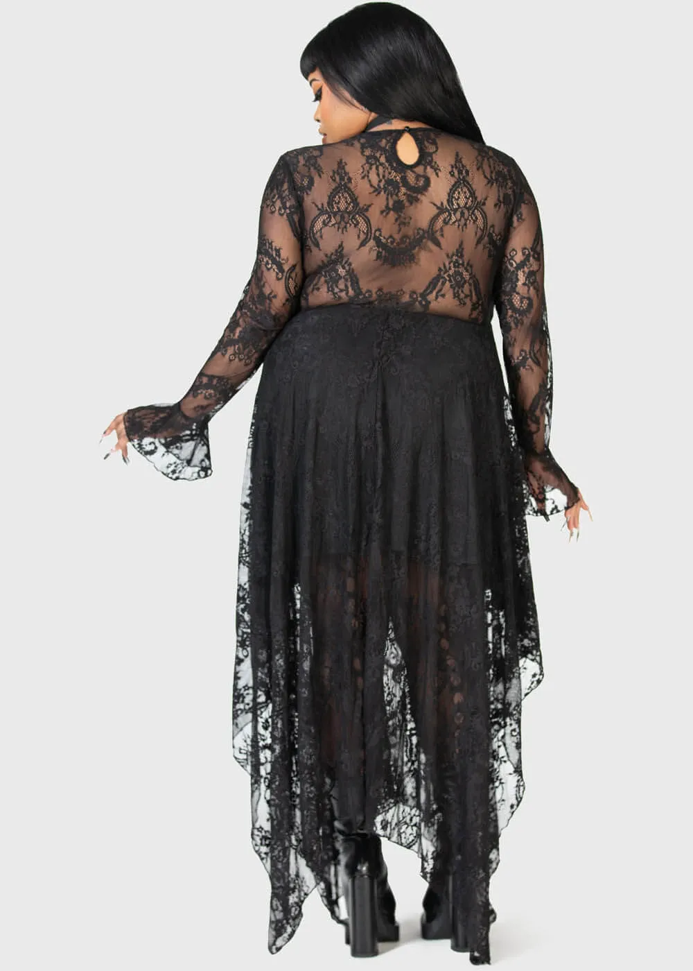 Killstar Shadow Figure Maxi Dress Black