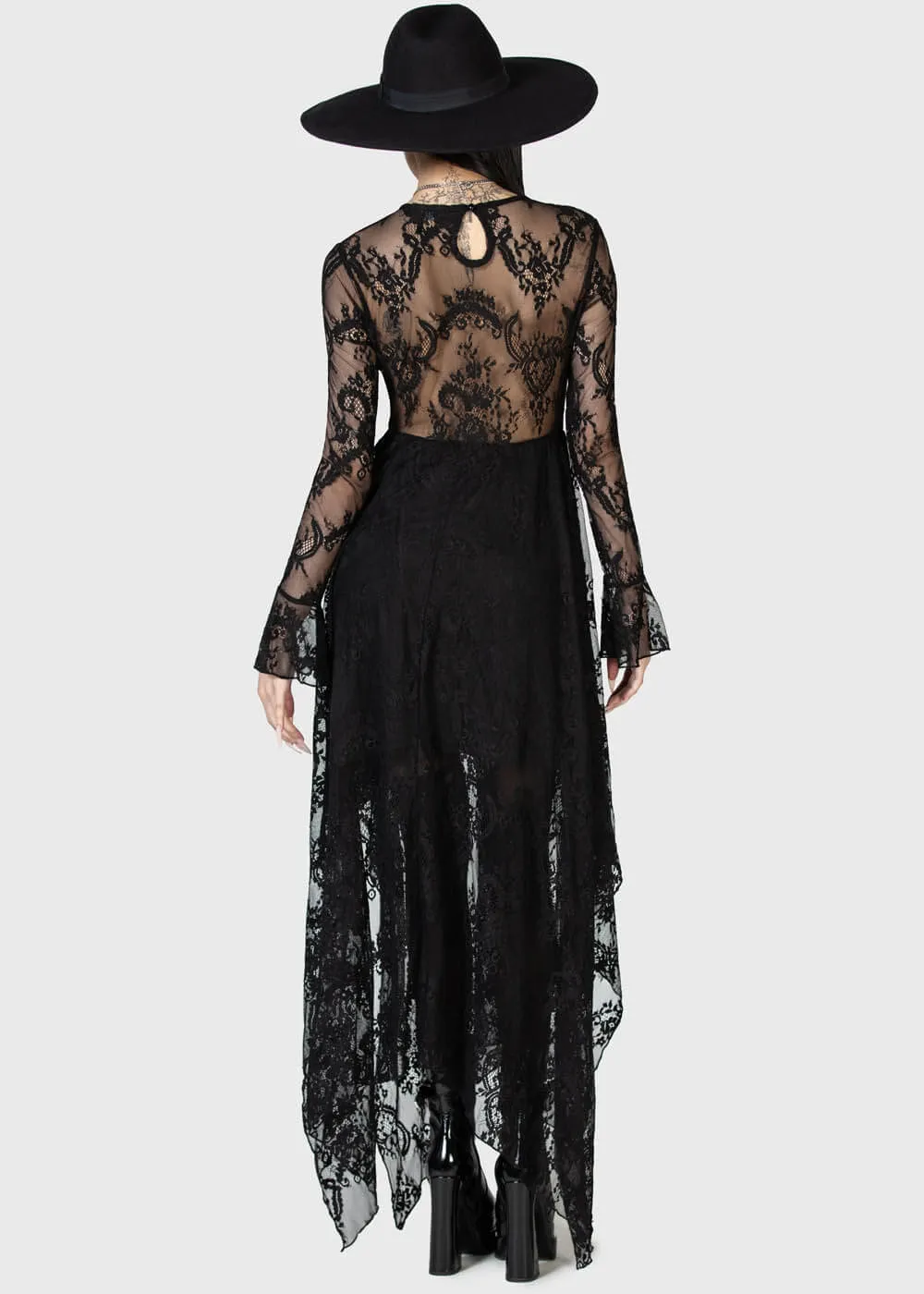 Killstar Shadow Figure Maxi Dress Black