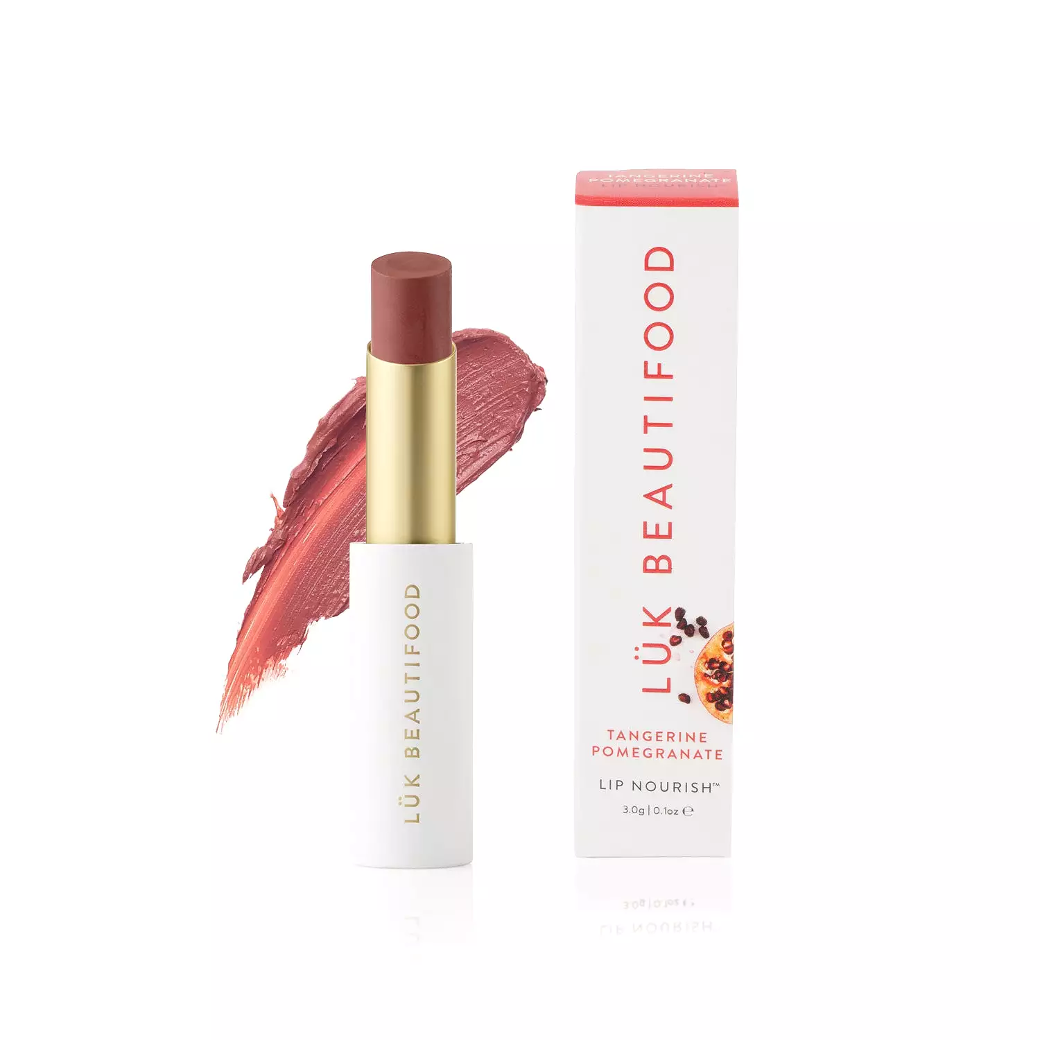 Luk Beautifood Lip Nourish Organic Natural Lipstick Tangerine Pomegranate