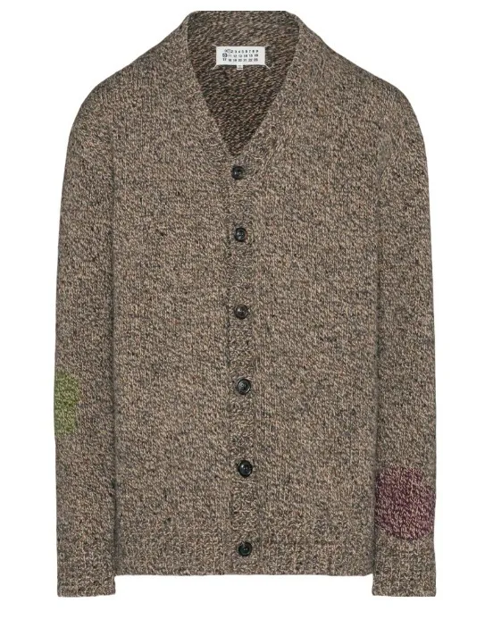 Maison Margiela  |Casual Style Wool Long Sleeves Plain Office Style Cardigans