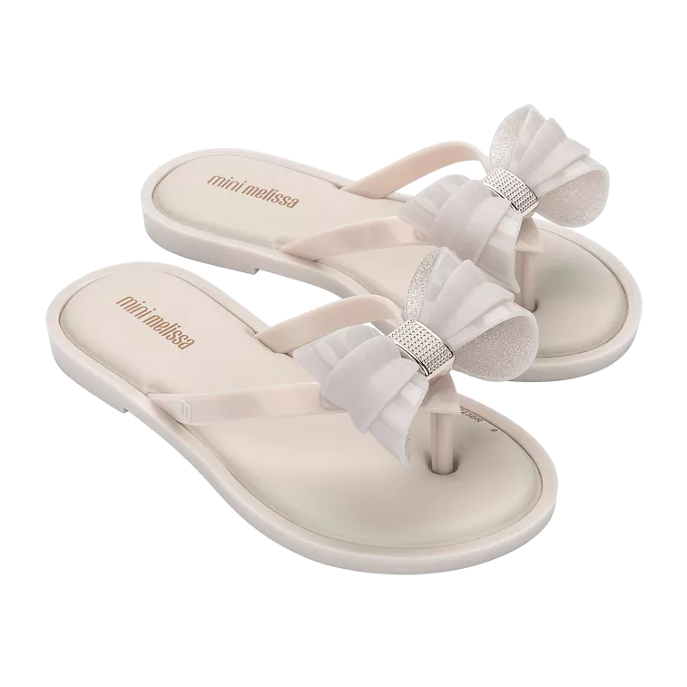 Mini Melissa Flip Flop IV Kids - Beige / Beige