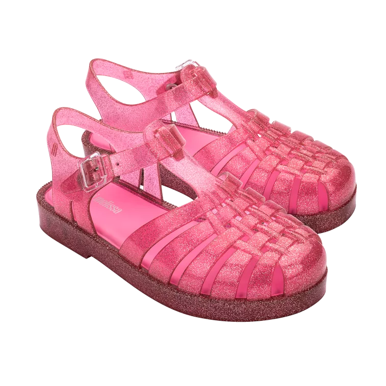 Mini Melissa Possession Shiny Kids - Glitter Pink