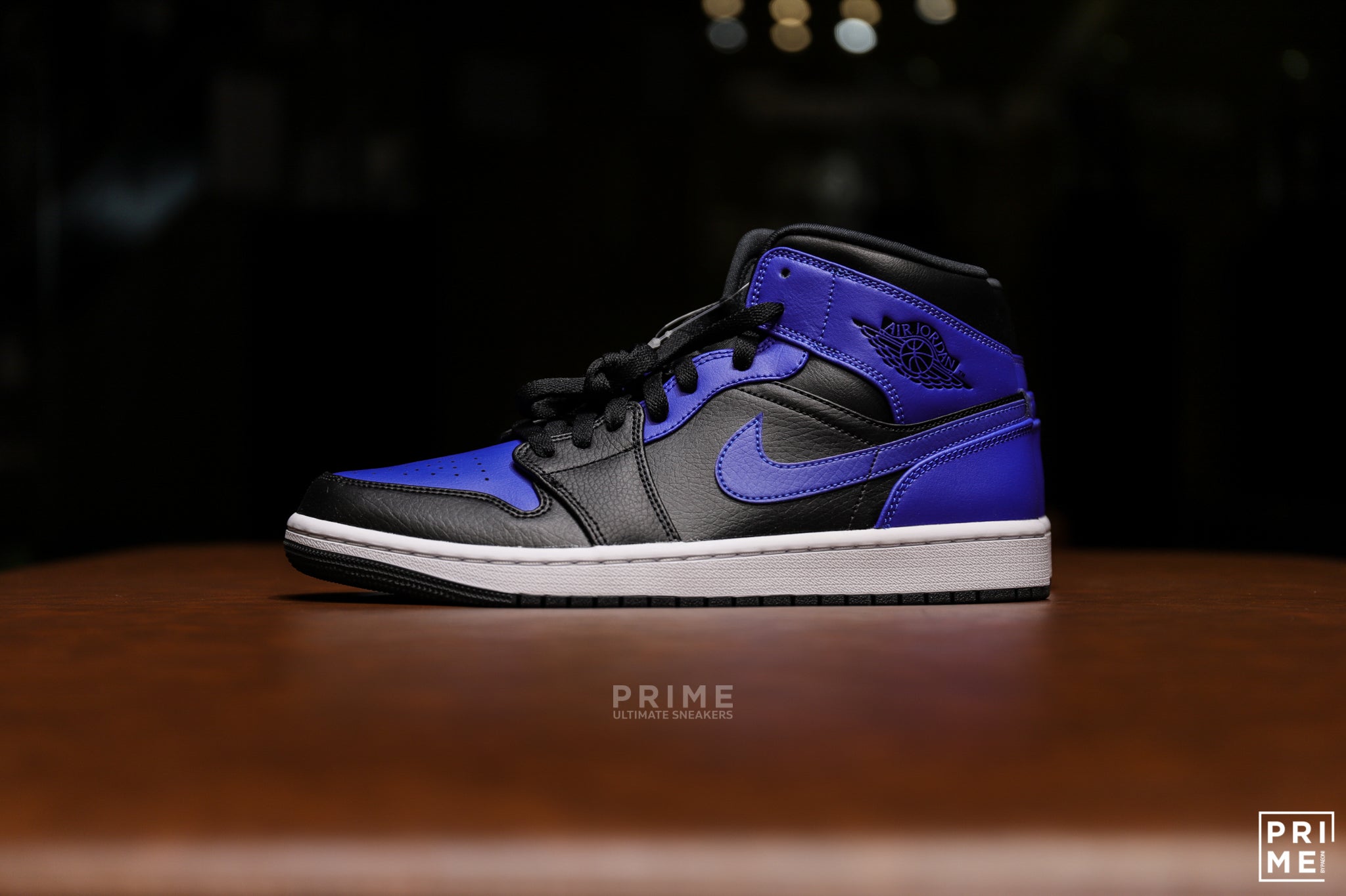 NIKE Air Jordan 1 MID “Hyper Royal” Black/Hyper Royal/White (554724 077)