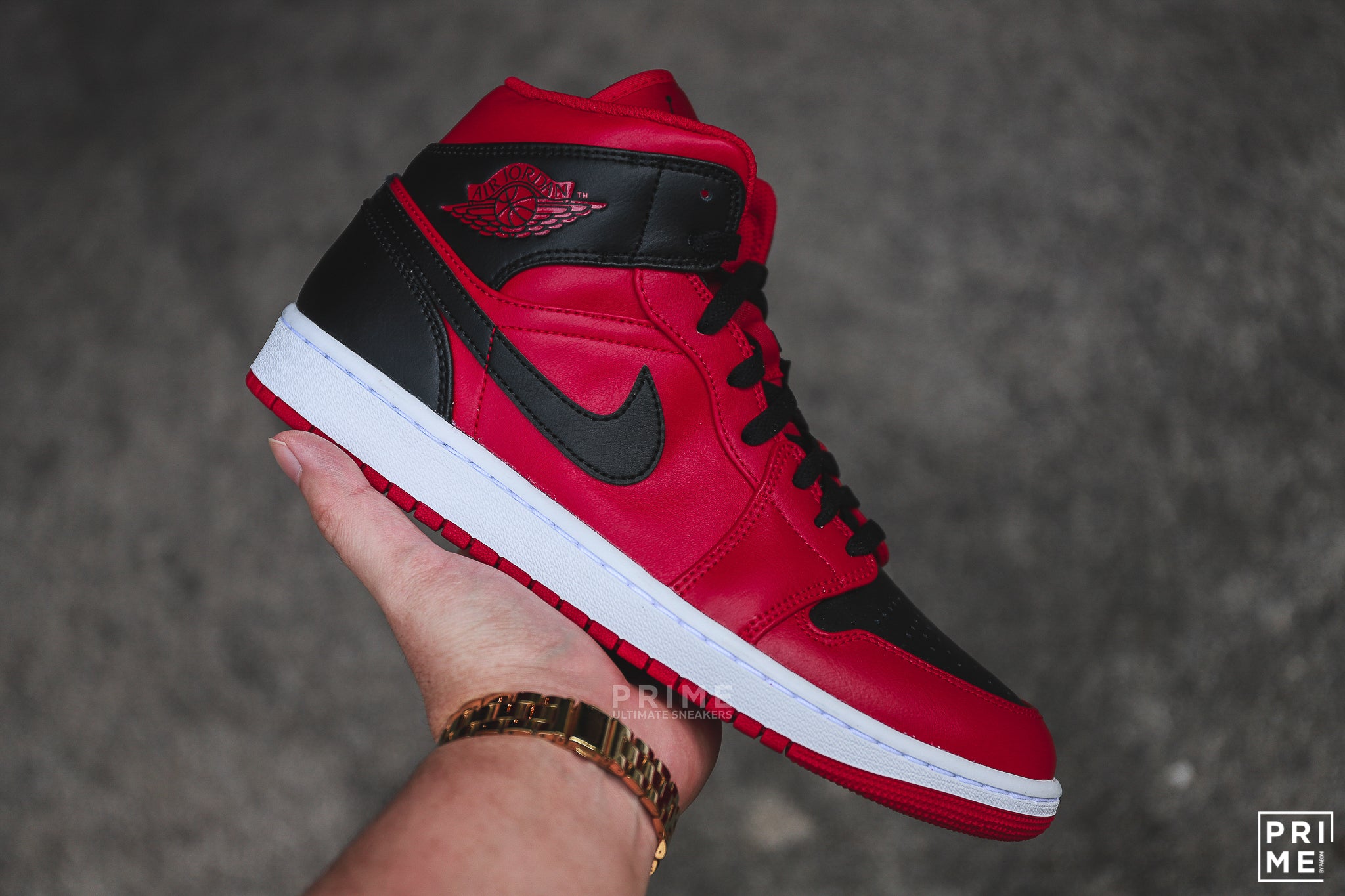 Nike Air Jordan 1 MID  Reverse Bred (554724 660)