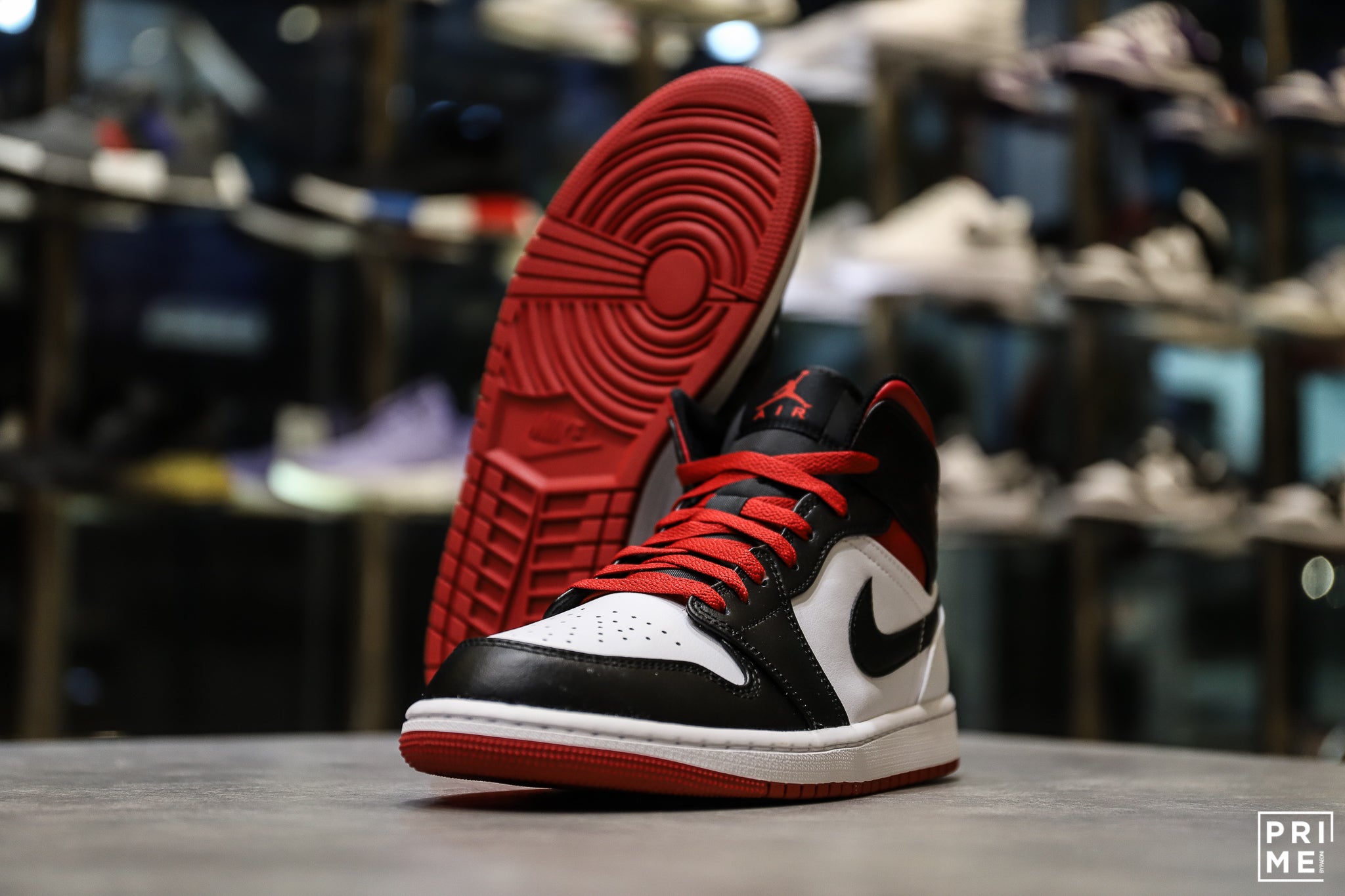 Nike Air Jordan 1 Mid White Gym Red (DQ8426 106)