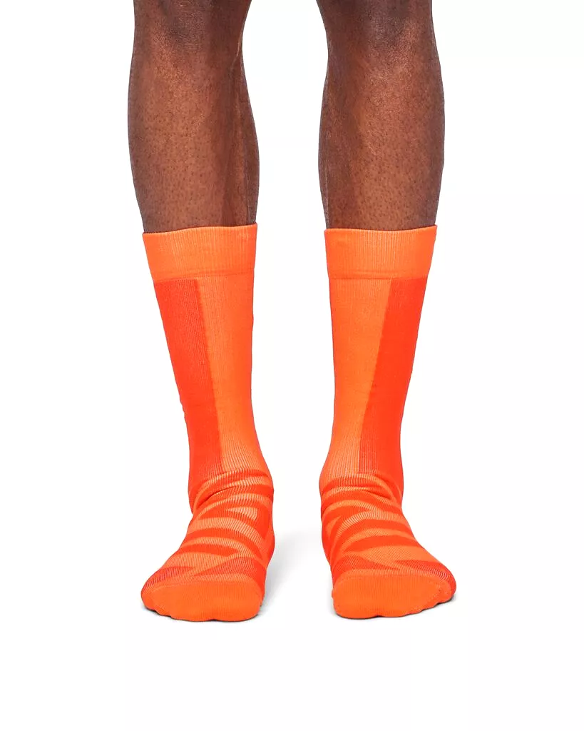 On Running Performance High Sock (Mens) - Flame/Spice