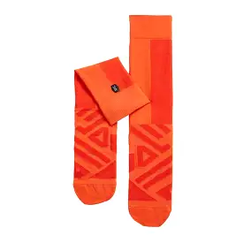 On Running Performance High Sock (Mens) - Flame/Spice