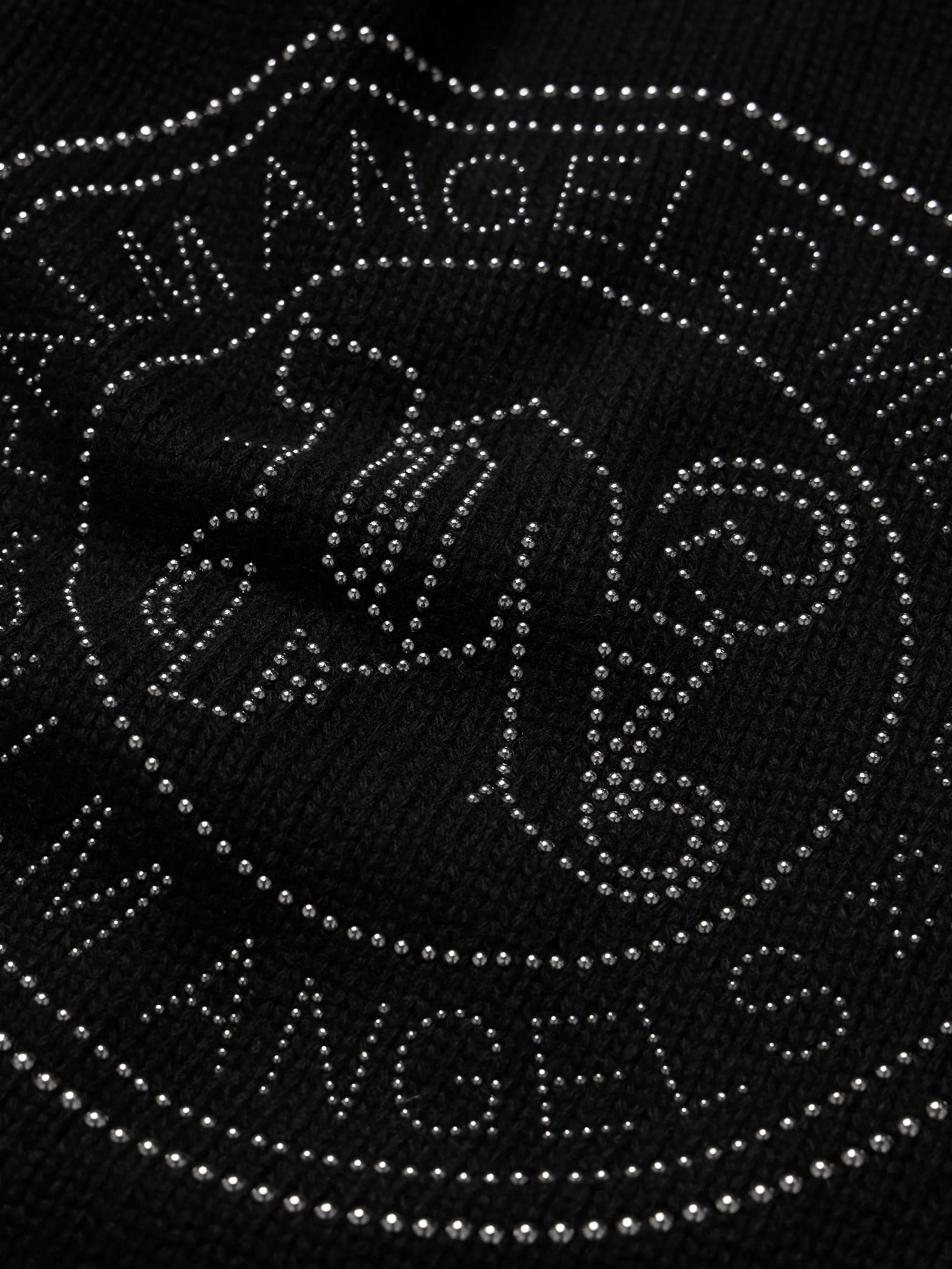 Palm Angels  |Unisex Wool Cashmere Street Style Logo Cardigans