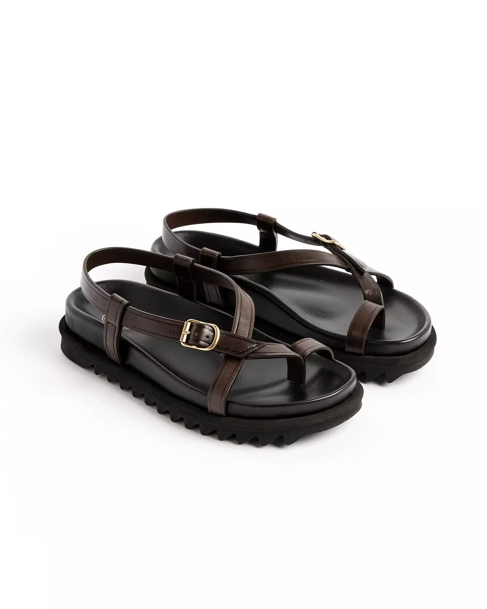 Platform Sandals in Black