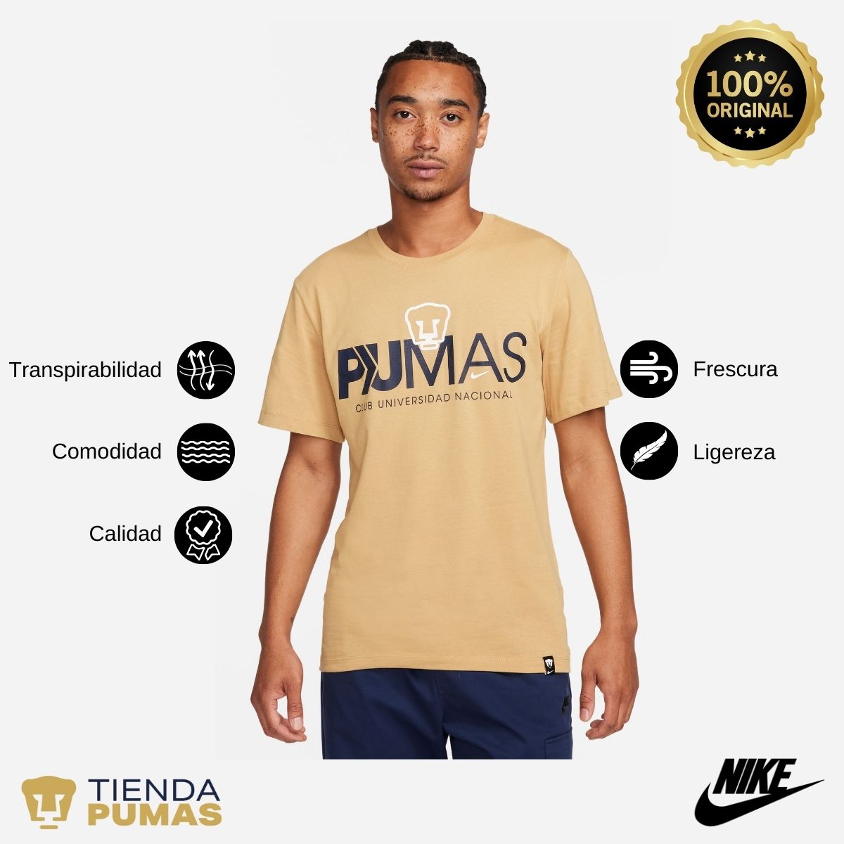 Playera Hombre Nike Pumas UNAM Mercurial