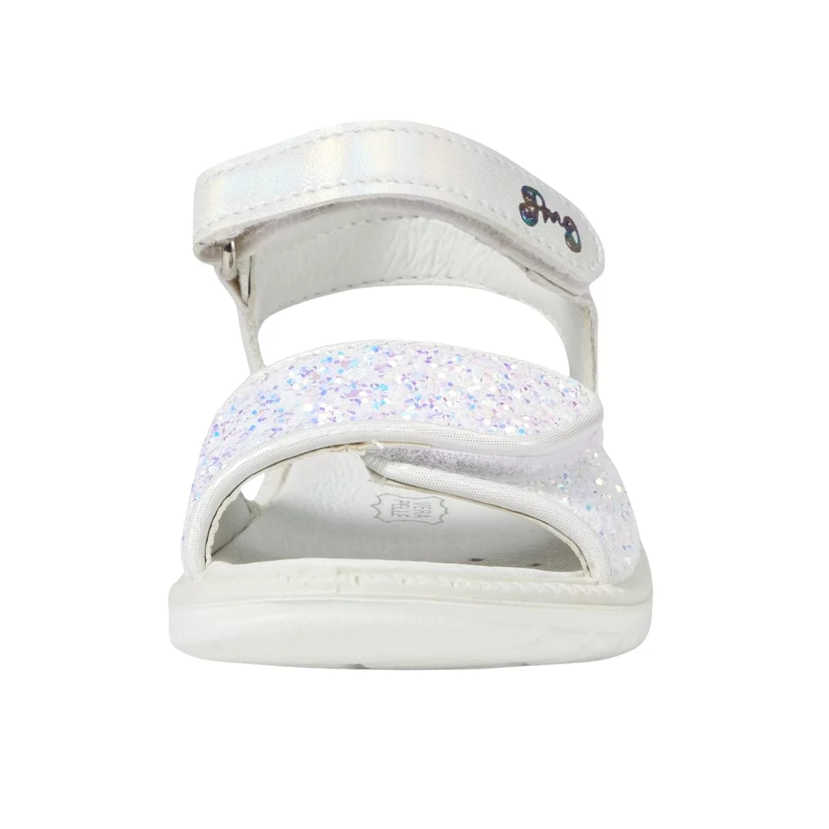 Primigi Girl's (Sizes 26-30) White Glitter Sandal