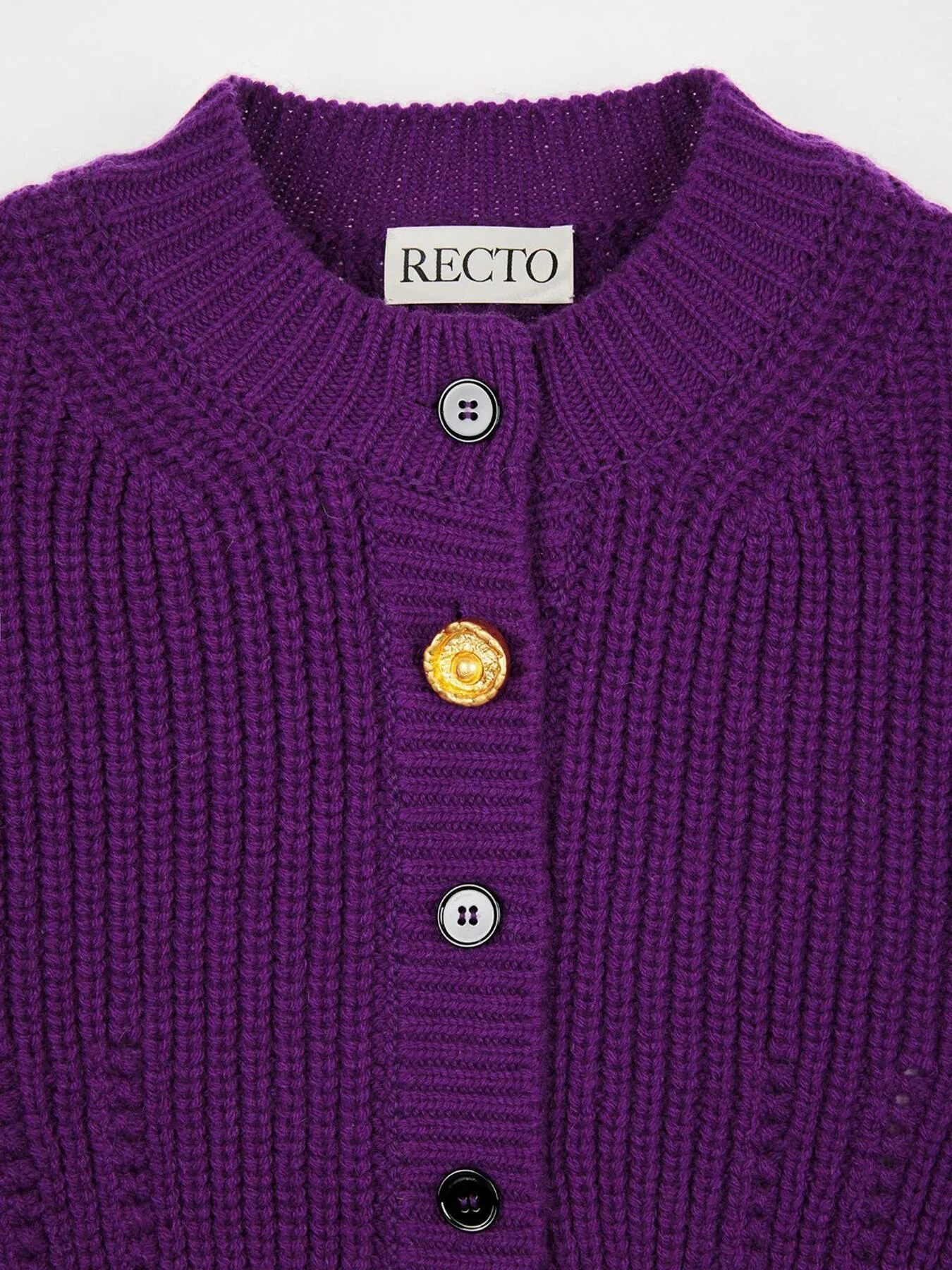 RECTO  |Wool Office Style Elegant Style Cardigans