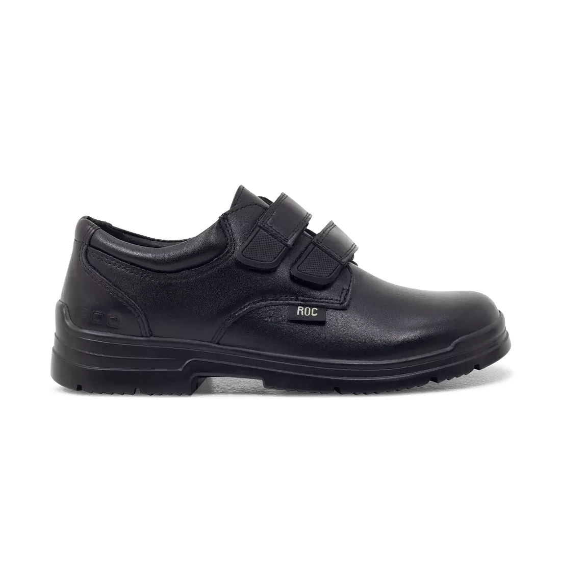 ROC BOOTS JUNIOR ROCKET VELCRO BLACK LEATHER SHOES