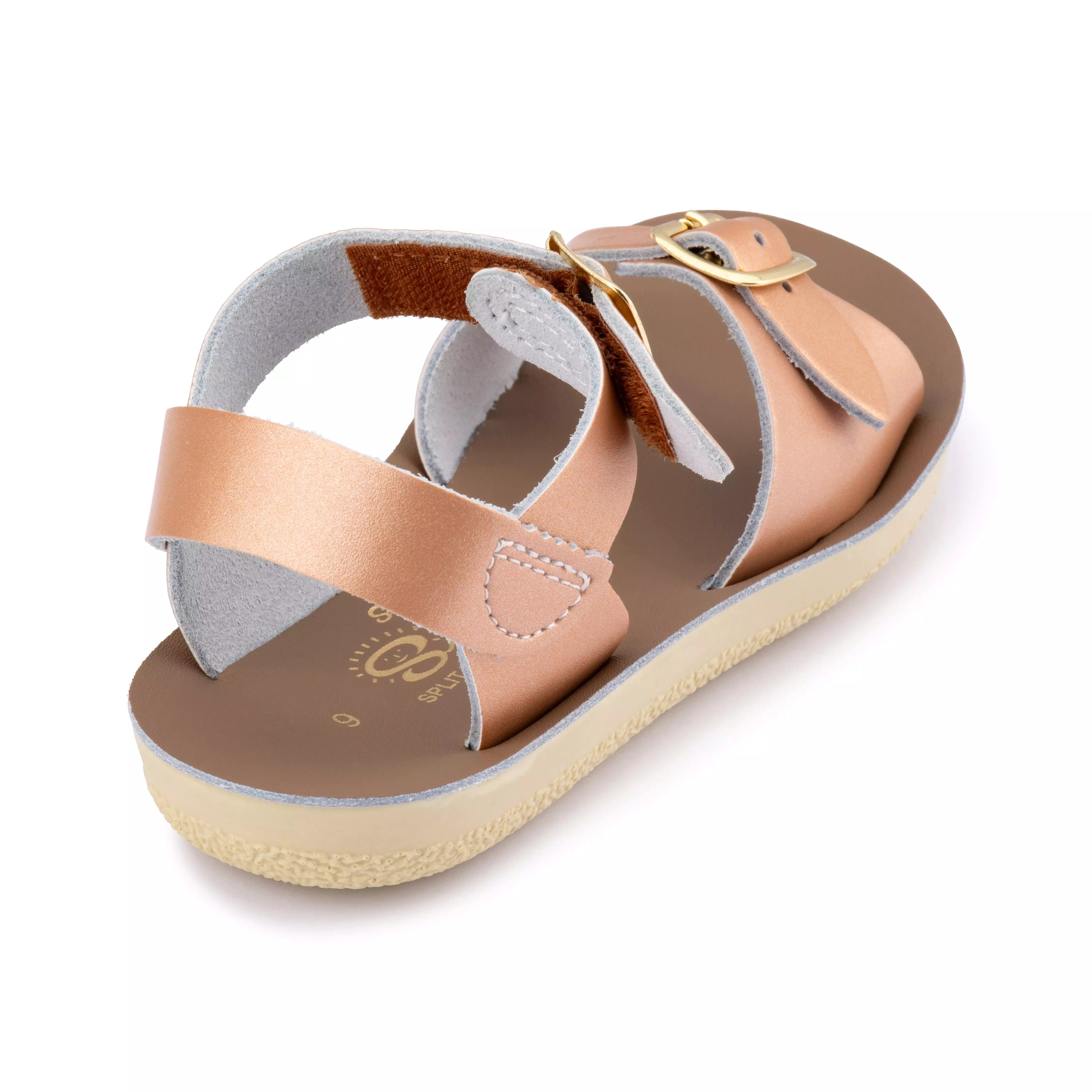 Salt Water Sandals Sun-San Surfer Hook & Loop (Velcro) ROSE GOLD