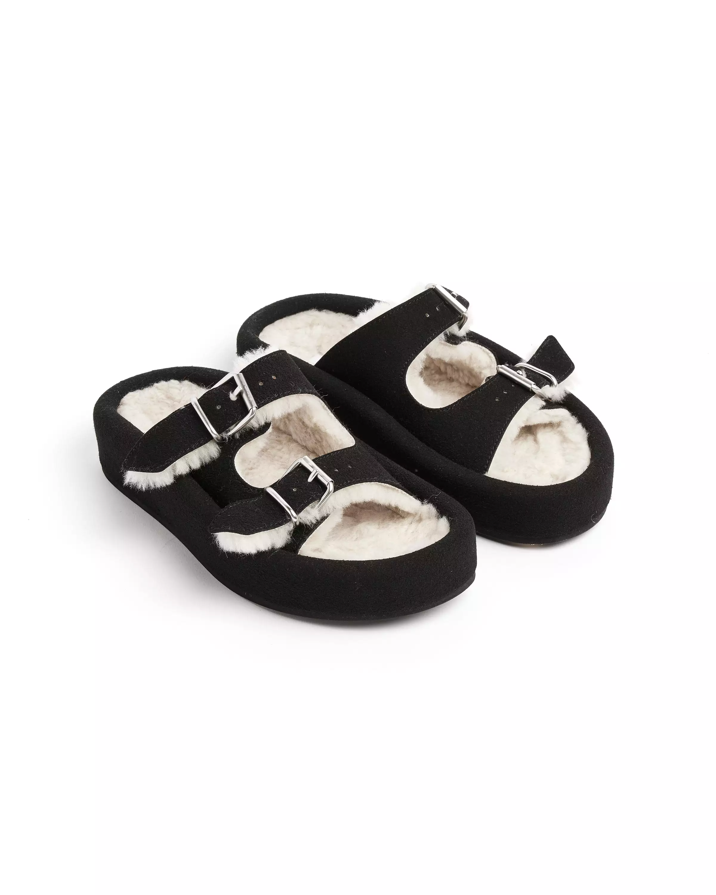 Sandal in Frozen Dew Black