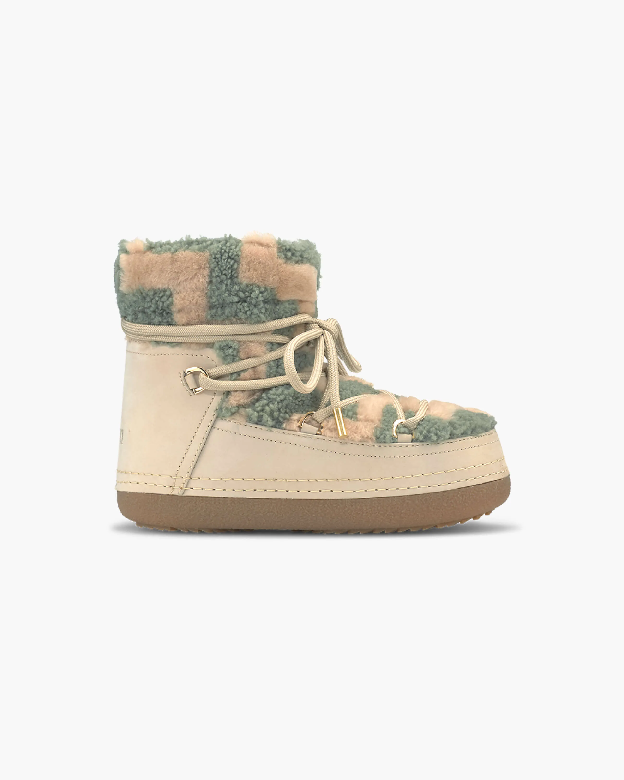  Shearling Zigzag Boot Green 