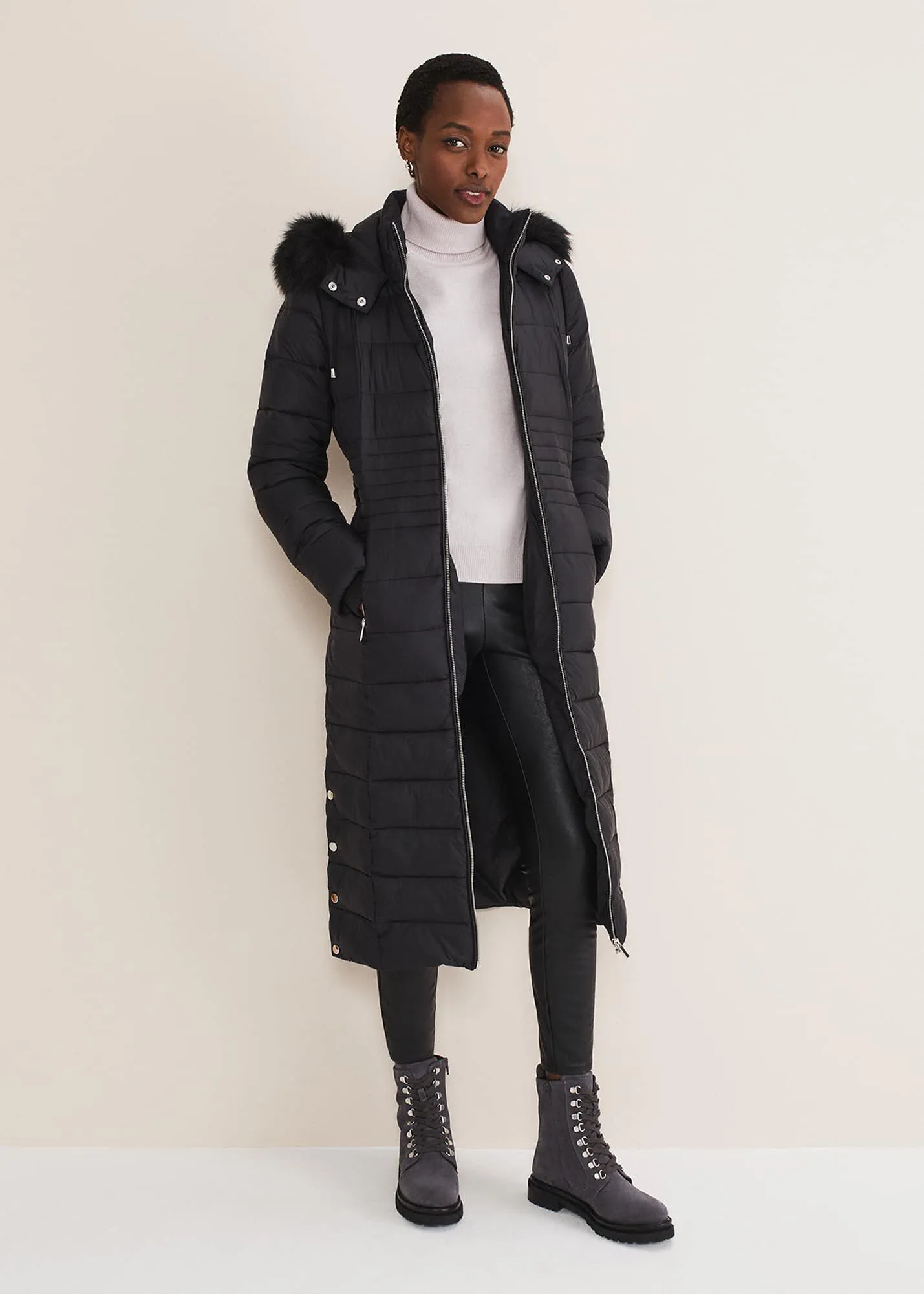 Sofie Waisted Maxi Puffer