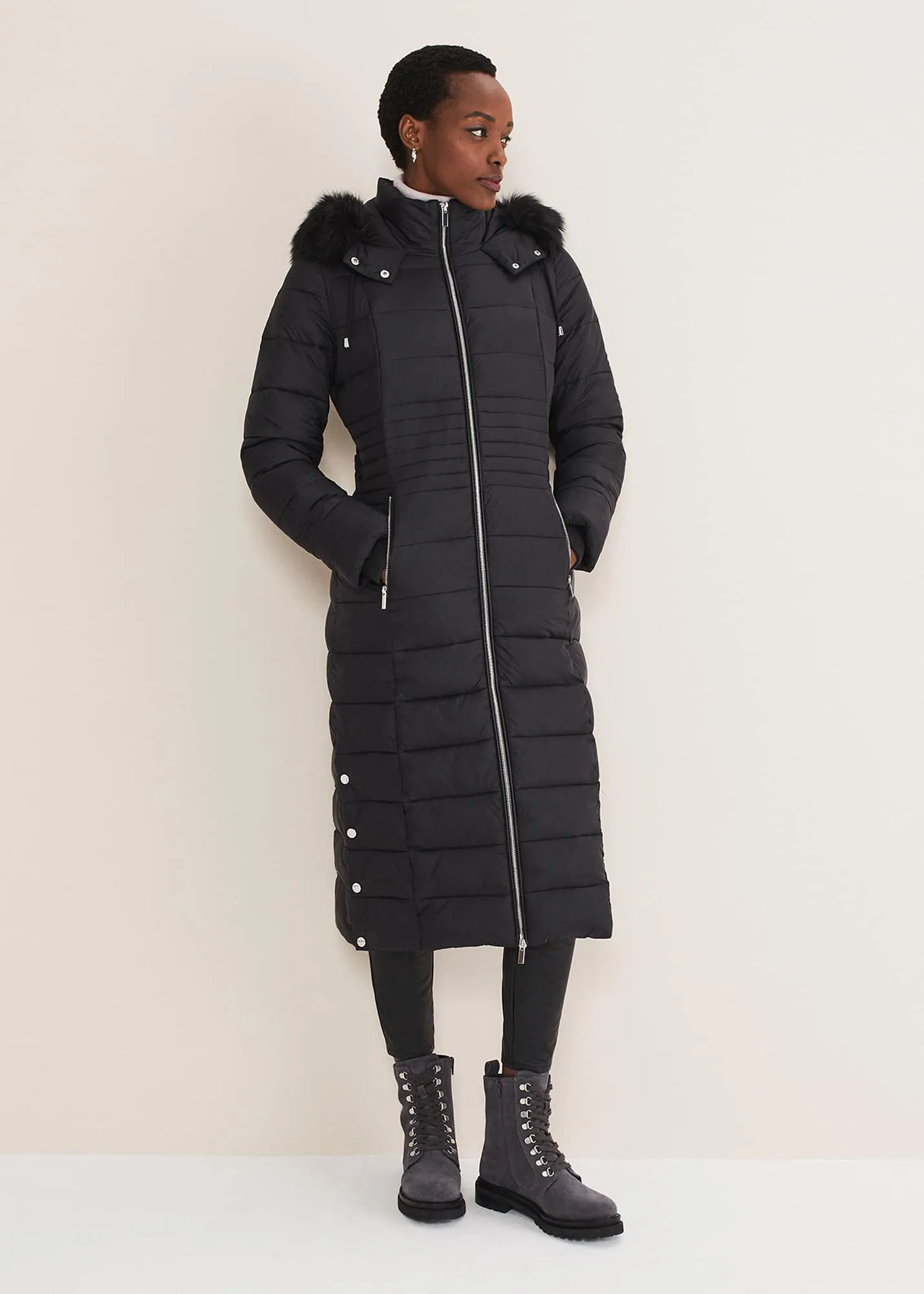 Sofie Waisted Maxi Puffer