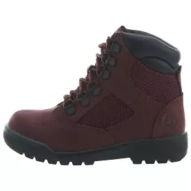 Timberland 6 Field Boots Little Kids Style : Tb0a1ato-Burgundy