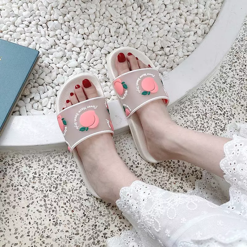 Transparent Fruits Print Sandals AD11939