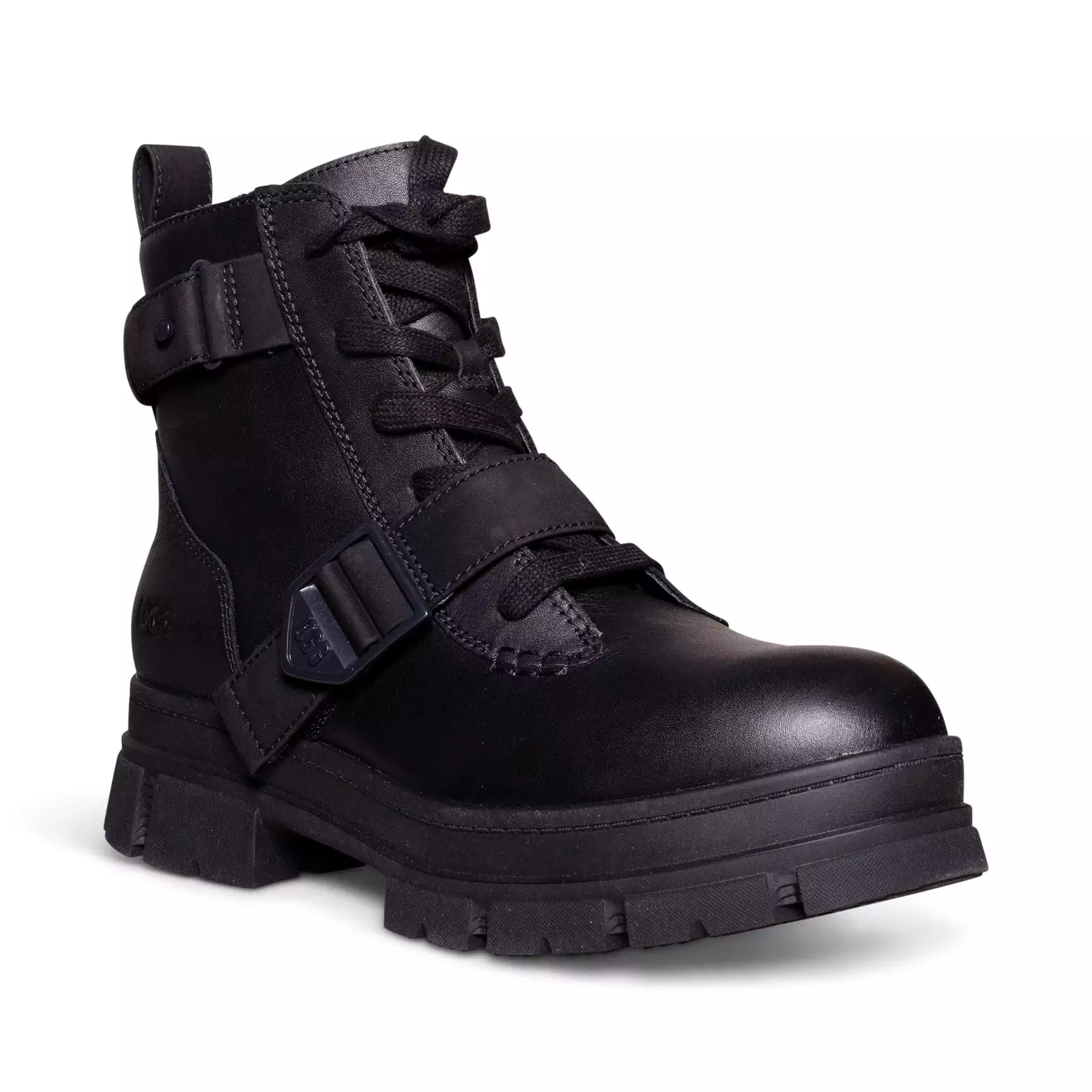 UGG Ashton Lace Up Black Boots - Women's