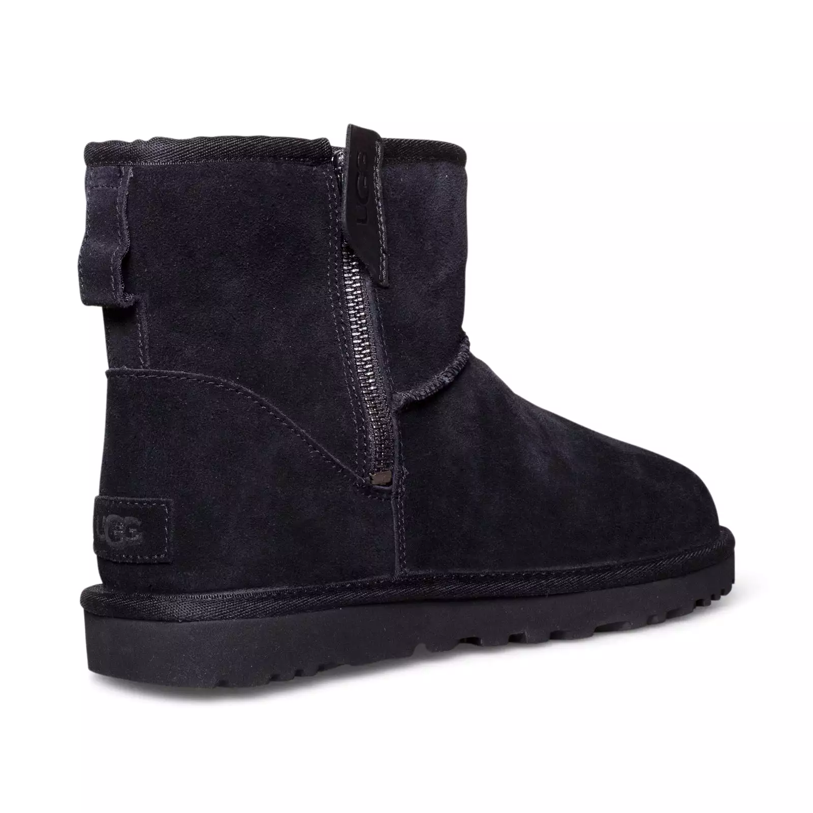 UGG Classic Mini Bailey Zip Black Boots - Women's