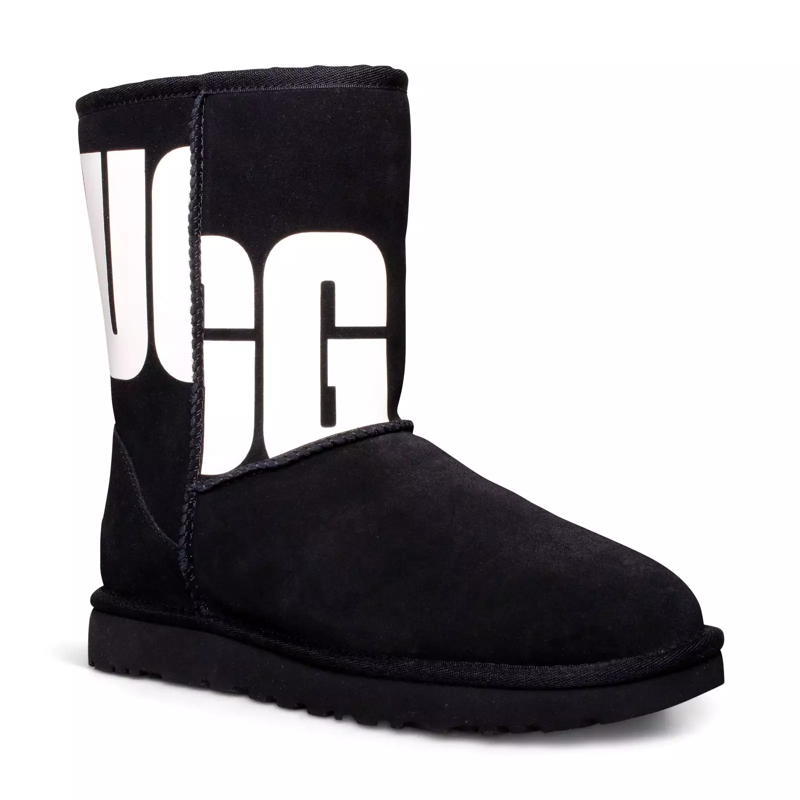 UGG Classic Short II Chopd Black Water Boots - Women's