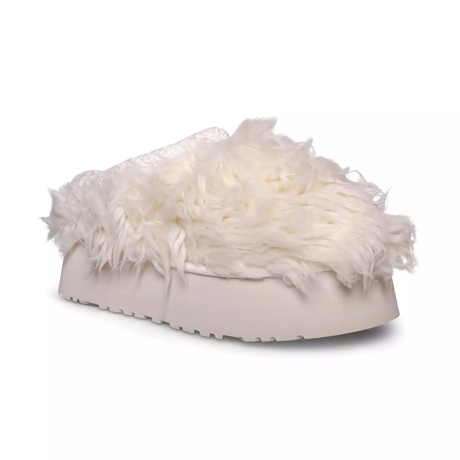 UGG Fluff Momma Sugar Tasman White Slippers - Women's