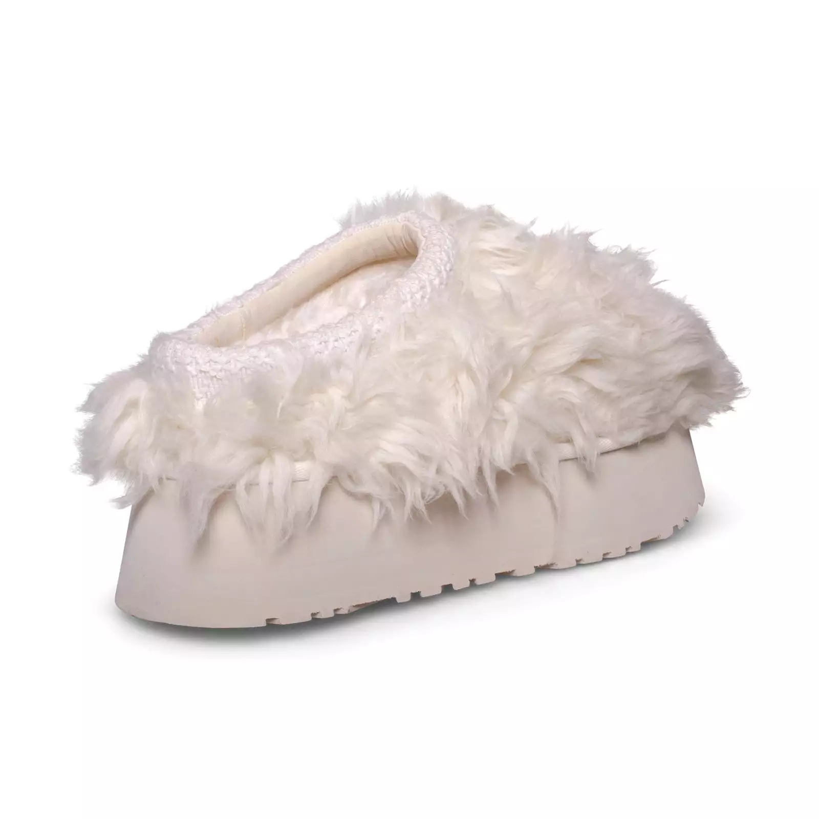 UGG Fluff Momma Sugar Tasman White Slippers - Women's