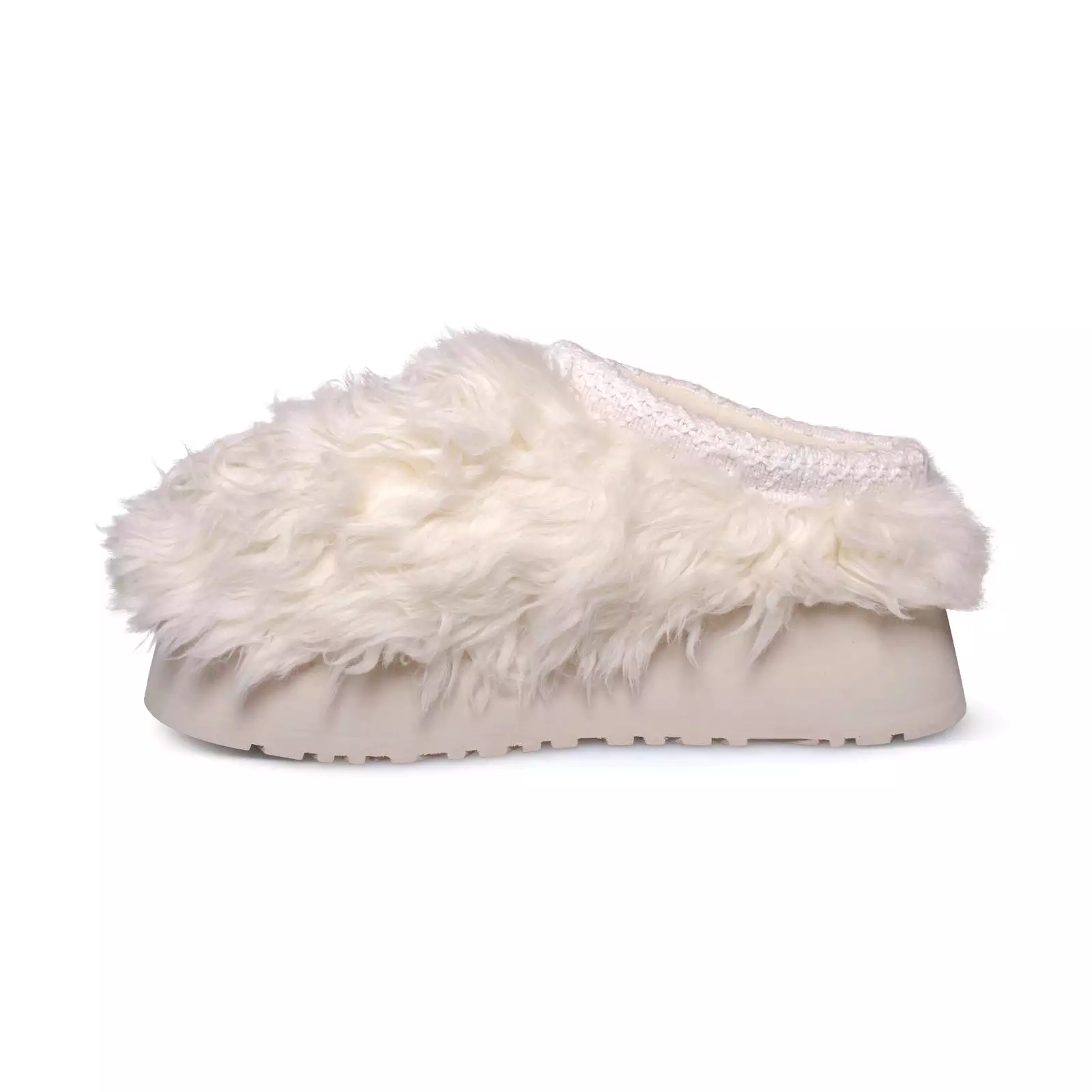 UGG Fluff Momma Sugar Tasman White Slippers - Women's