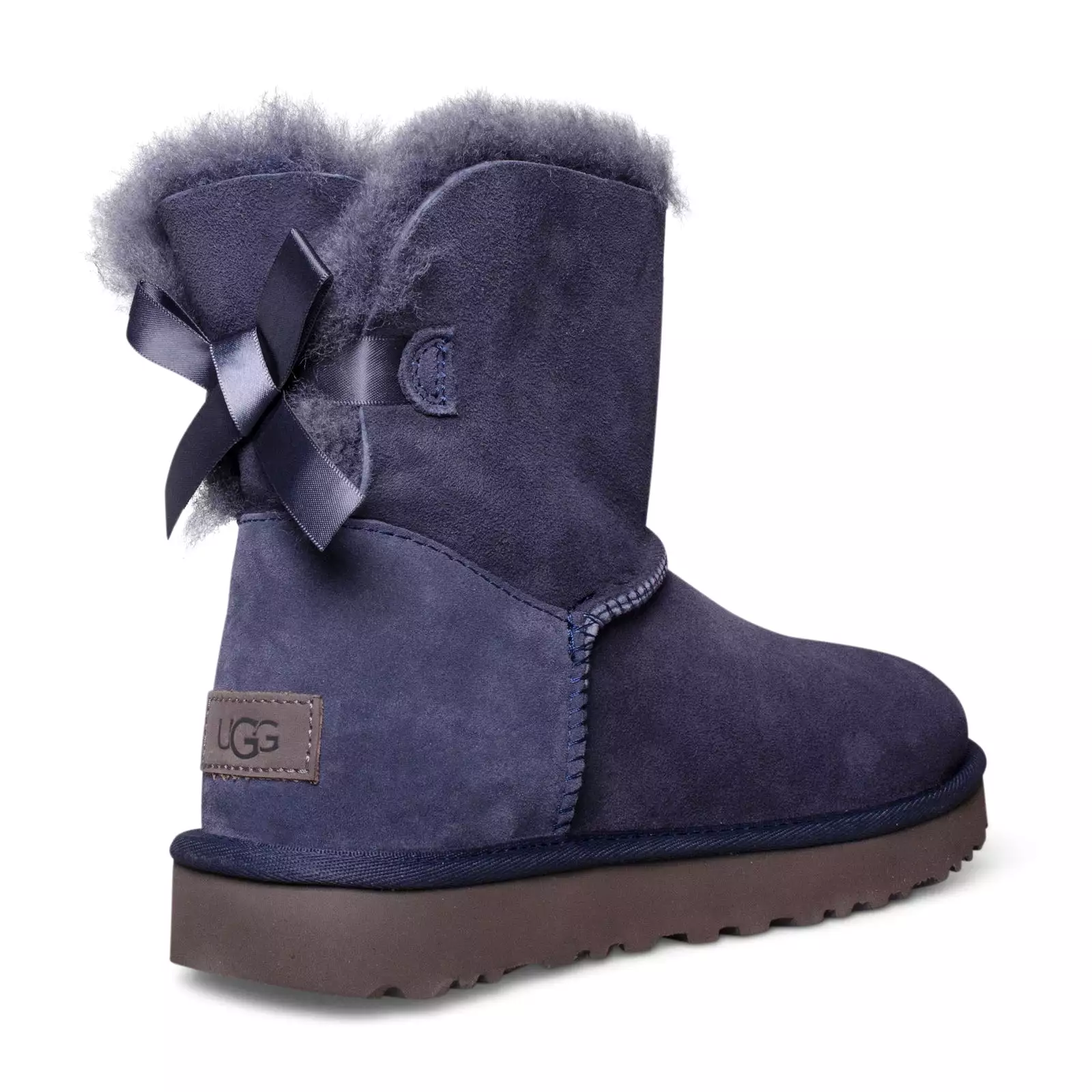 UGG MIni Bailey Bow II Eve Blue Boots - Women's