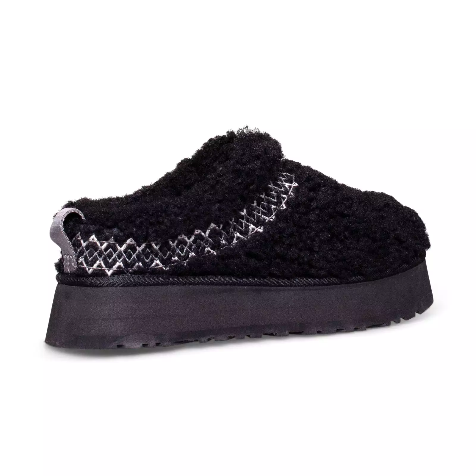 UGG Tazz UGG Braid Black Slippers - Women's