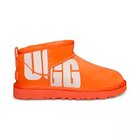 UGG Ultra Mini Chopd Orange Boots - Women's