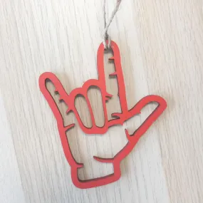 UL Hand Cutout Ornament