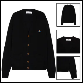 Vivienne Westwood  |Logo Wool Plain Street Style Cardigans