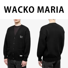 WACKO MARIA  |Wool Plain Logo Cardigans